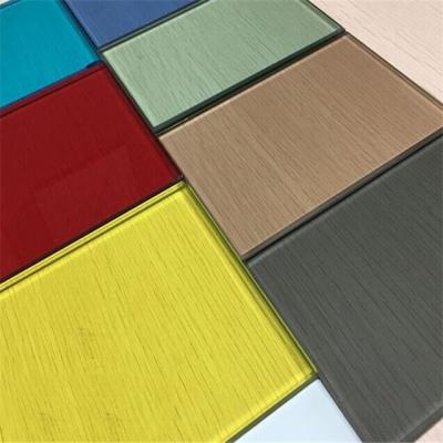 China Impact Resistant Colored Tempered Glass 3mm - 19mm Fine Polished Edge Toughened Glass For Modern Architectural / Home Decoration for sale