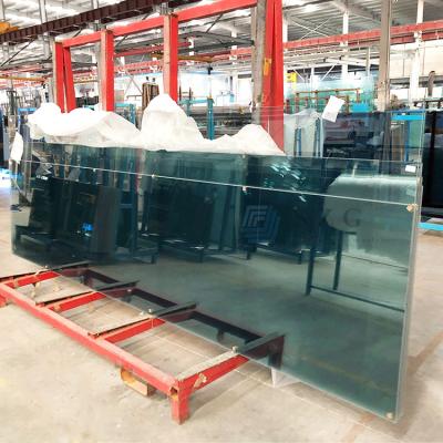 China Insulated Tempered Glass Safety Glass Custom Cut Toughened Glass Heat Resistant High Shock Strength for balustrades / partition walls for sale