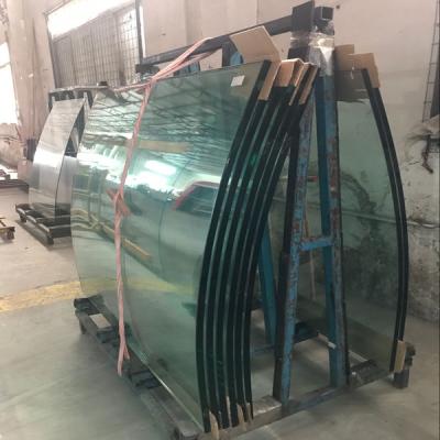 China Hot Curved Glass Exterior Wall Toughened Laminated Glass Balustrade Curtain Wall 3mm 4mm 5mm 6mm Clear Tempered Glass Sample Available for sale