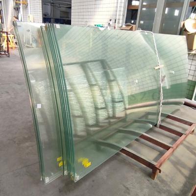 China Custom Sized Large Bent Curved Glass Plate 3mm-19mm Bent Toughened Glass 36͡00mm×18000mm For Window / Door / Curtain Wall for sale