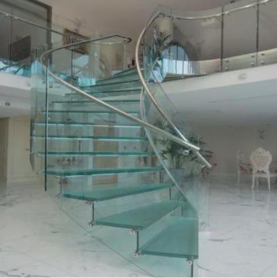 China 3D Curved Tempered Glass Curtain Wall Safety Bent Laminated Glass Clear Curved Balcony Railing Glass 3mm 4mm 5mm 6mm 8mm 9mm 10mm for sale