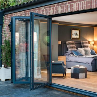 China Aluminum Alloy Frame Sealed Tempered Glass Doors & Windows , Home Interior Glass Swing Door , Folding Glass Door For Balcony for sale