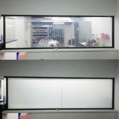 China Self Adhesive PDLC Film Glass Customized Easy Cleaning Conference Room Smart Glass 11mm PDLC Polymer Dispersed Liquid Crystal Glass for sale