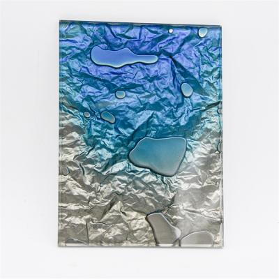 China Multi Style Home Decorative Glass Sheets Hot Melt Glass 2mm-19mm Gradient Frosted Glass Decorative Stained Glass for Bedroom / Exterior for sale