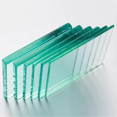 China Industrial Building Glass Light Blue Ultra Clear Float Glass Plate 2mm - 19mm Frosted Float Glass Sheet High light transmittance for sale