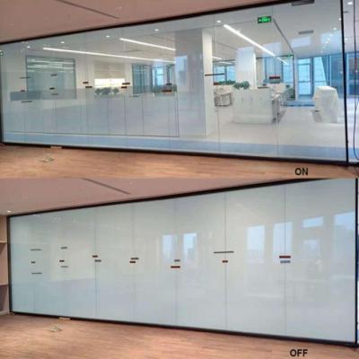 China Dynamic Design PDLC Smart Glass WiFi Control Large Size Conference Room Automatic Dimming Glass / PDLC Switchable Smart Glass for sale