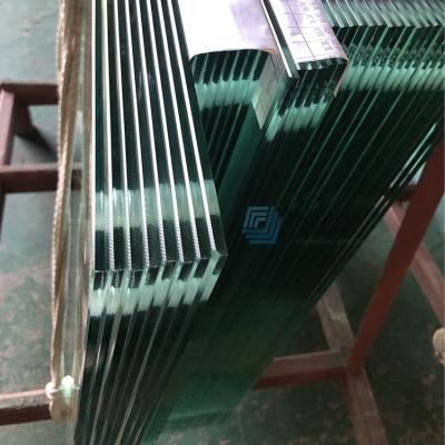 China Clear 19MM Toughened Glass for Curtain Wall Customized Color and Min size 200mm*200mm for sale