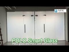 ultra low atomization conference room smart glass film remote control privacy glass sound insulation