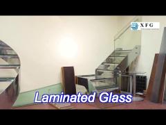 building decorative clear laminated glass panels polished edge / beveled edge laminated architectura