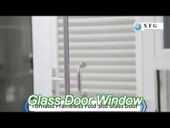 storefront glass door customized commercial tempered glass window and door
