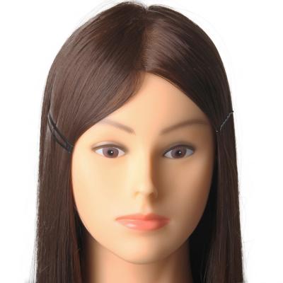 China Interesting 100% Wave High Temperature Fiber Hair Regular Colored Training Head Hairdressing Doll Heads Mannequin Head For Practicing Hair Braiding for sale