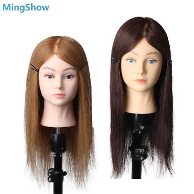 China Cosmetology Manikin Heads Training Mannequin Wholesale Afro Braiding Hair Cosmetology Hairdresser Practice Salon Customization 100% Dummy Doll Head for sale