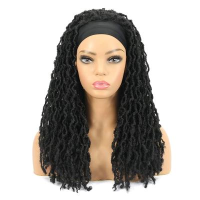 China Premium Drop Shipping African Dreadlock Headband Drop Shipping Gypsy Faux Locs Crochet Hair Gypsy Soft Black Butterfly Extension Braided Wig for sale