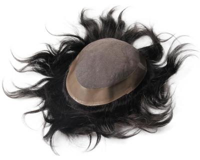 China 100% Indian hot sale mens hair indian hair toupee, hairpiece gray mens hair paypal available for sale