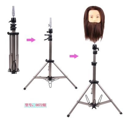 China Wave Silky Straight Mannequin Head Tripod, Adjustable Tripod Holder Stand For Hairdressing Hair Training Tool for sale