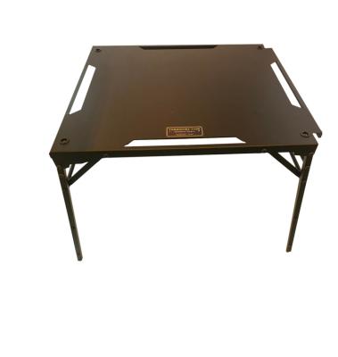 China Various steel combination stylish black steel protable camping table with bag for sale