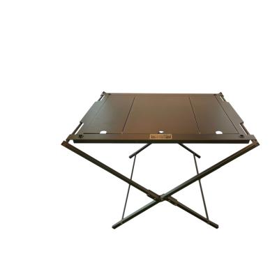 China Outdoor camping hiking various stylish combination black steel protable camping traveling table for sale