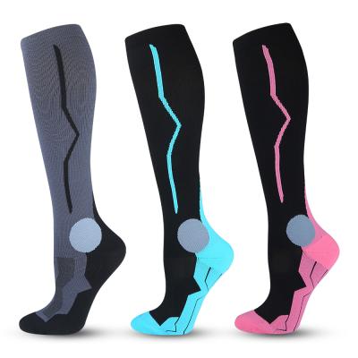 China VCANFASHION Breathable Multi Color Nylon Women's Choice Wholesale Summer Spring Socks Men's Tall Compression Socks For Sport for sale