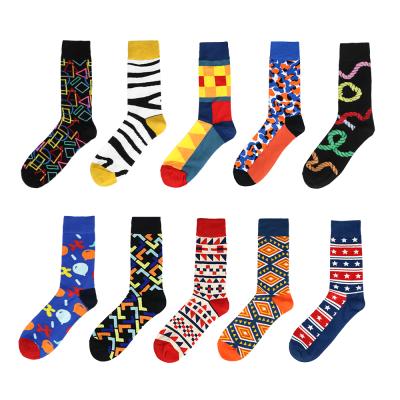 China VCANFASHION Men's Socks Novelty Cotton Popular Custom Creative Colorful Happy Funny QUICK DRY Logo Men's Socks for sale