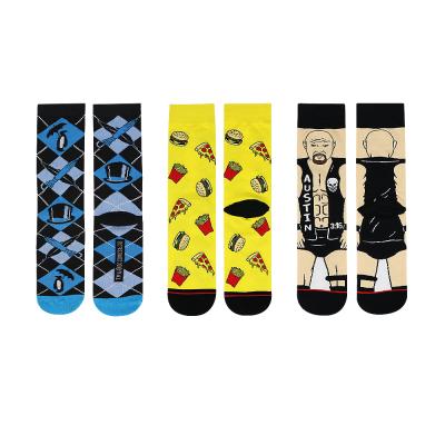 China Wholesale custom colorful fashion cotton socks personality VCANFASHION designer sports cycling socks QUICK DRY jacquard for sale