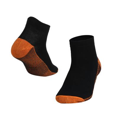 China VCANFASHION cheap outdoor black cotton spandex good quality anti slip mens sports socks QUICK DRY cotton for sale