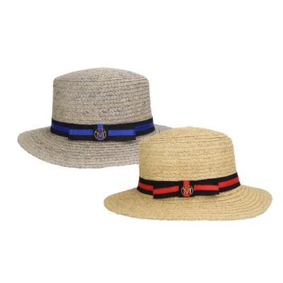 China Sample Picture VCANFASHION Supply Top Material Natural Grass Men Logo Customized Designers Women Straw Hats for sale