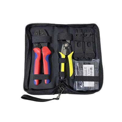 China Solar Cable Tool Kits Bag C4K-E With Free Connector Cable Clamp Stripper In Stock for sale