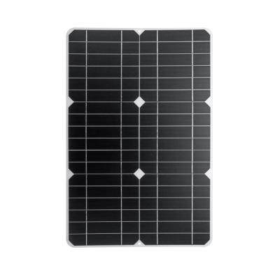 China Optional Waterproof USB Charger Solar Panel ETFE/PET/Sunpower High Efficiency 18V 30W For Motorcycle Car Battery Power for sale