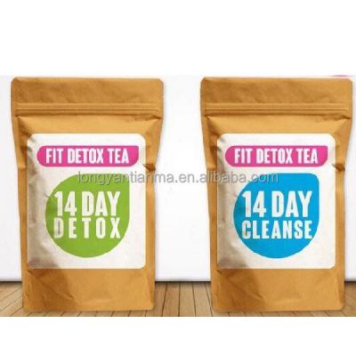 China Private labeling tea bag and customized 14 or 28 day Detox tea slimming tea loss weight teatox for sale