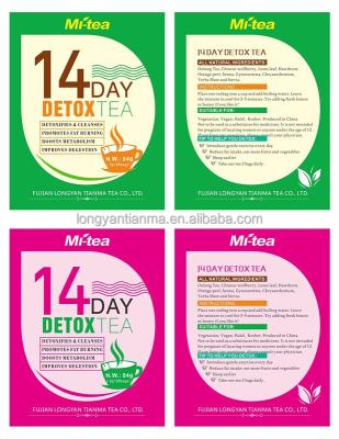 China Detox Tea OEM 14 Day Detox Tea or Diet or Weight Loss Tea for sale