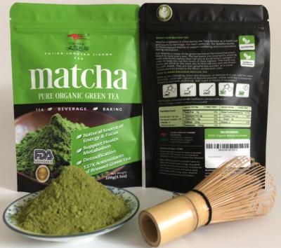 China Tea Powder Private Label 100G Instant Organic Green Tea Powder Matcha for sale