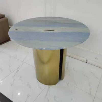 China Italian modern luxury oval marble dining table stone esstisch set luxury dining table goods for sale