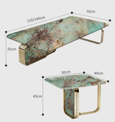 China Italian Modern Luxury Marble Stone Table Luxury Stone Table Side Coffee Table Furniture Luxurious Furniture for sale