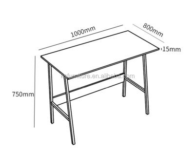 China Factory Price (Height) Adjustable Cheaper Modern Design Customize Simple Furniture Office Computer Desk for sale