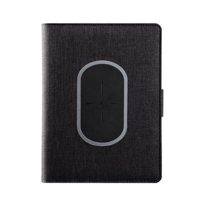 China Hot Sale A5 Folder Cloth Power Bank Wireless Charging Notebook with 5000mah 10000mah Wireless Charging for sale