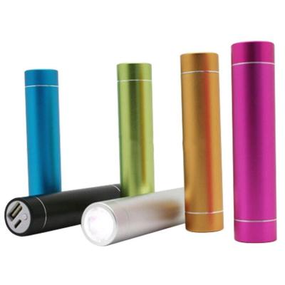 China Kingmaster Charging Phone Fashion Mini LED Flashlight Circular Tube Power Bank (2200mAh|2600mAh) for sale