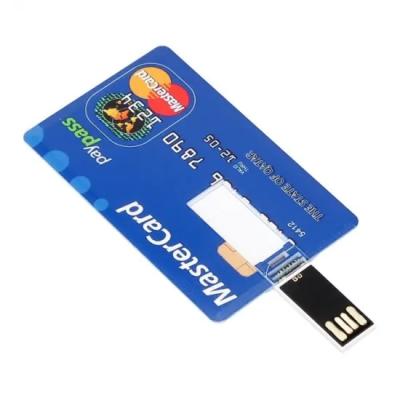 China Wedding/Gifts/Photography/Business Promotion Logo Pen Drive 64GB Custom USB Credit Card USB Reader 8GB 16GB 32GB Business Card USB Flash Stick for sale