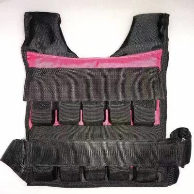 China Oxrord/Custom Adjustable Workout Clips 10kg 12kg16kg 20kg 30kg Iron Sports Fitness Training Weight Vest for sale