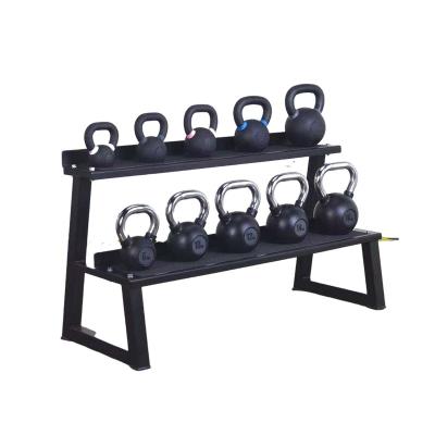 China 2021 Factory direct wholesale commercial two-layer kettlebell rack with rubber flat for sale