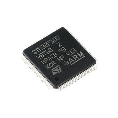 China New standard original STM32F100VBT6 STM32F100 LQFP100 controller IC support BOM order quote for sale