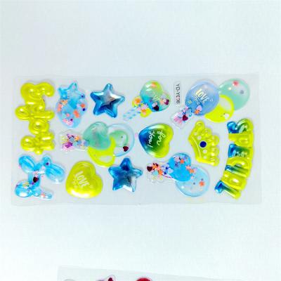 China Decorative sticker made in China top quality 2022 3d new birthday puffy sticker for sale