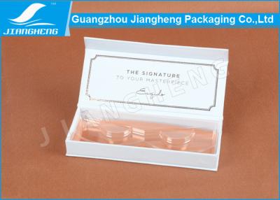 China Private Label Eyelash Packaging Box , Plastic Cover Empty Packaging Paper Box for sale