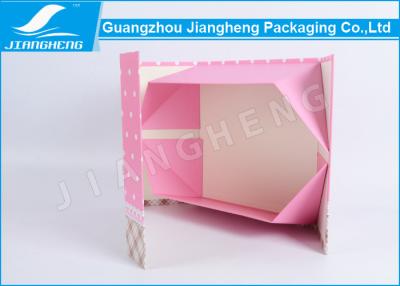 China Recycled Flat Folding Gift Boxes Pink Beautiful With Magnet Closure for sale