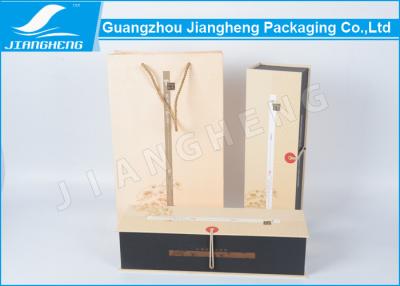 China Té que embala la capa ULTRAVIOLETA elegante simple de Brown de las cajas de regalo del papel de Kraft en venta