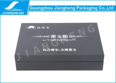 China Big Black Essential Oil Packaging Fashionable Logo Printed Rigid Design for sale