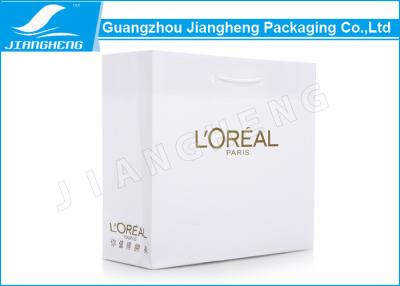 China Recyclable Folding Paper Packaging Bags Colorful Printing Hot Stamping Logo for sale