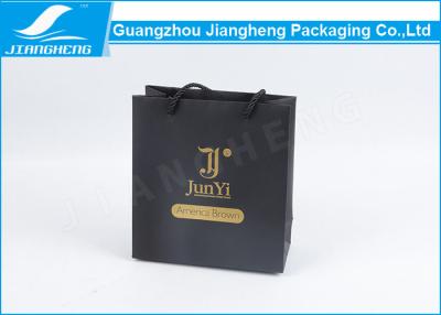 China Eco Logo Branded Paper Gift Bags With Handles Matt Lamination Printed for sale