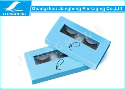 China Eyelashes Packaging Magnetic Cardboard Window Box Recycled Plastic Inner Tray for sale