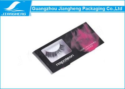 China Custom Eyelash Packaging Box With Window , 350gsm Art Paper Printing Box for sale