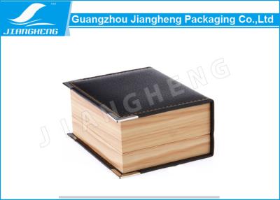 China Silk Printing Custom Gift Boxes With Lids , PU Material Luxury Gift Packaging for sale